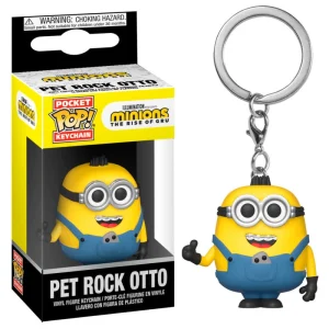 Funko Pop! Minions Pet Rock Otto Keychain The Rise of Gru