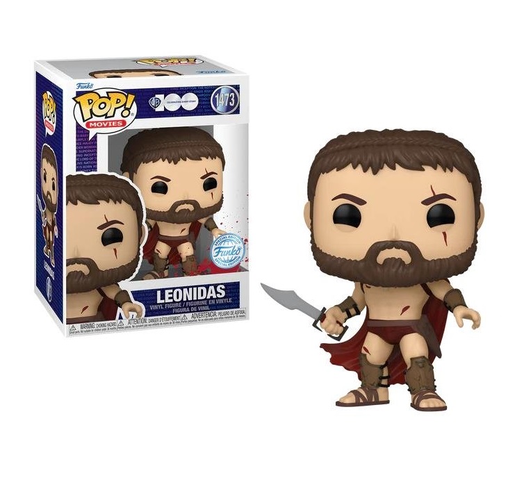 Funko Pop! Movies:Warner Bros 100th Anniversary-300 the Movie – Leonidas-Bloody - Special Edition #1473