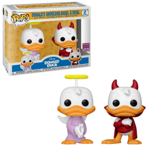 Funko POP! Disney: Disney Donald's Shoulder Angel & Devil-2022 Wonderous Convention Limited Edition 2Pack
