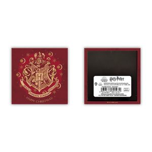 Harry Potter Magnet 8x8cm X-MAS Hogwarts Red