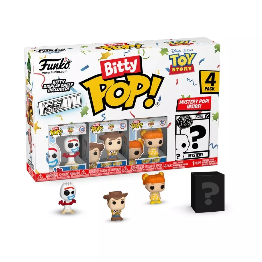 Φιγούρες Funko Bitty Pop! 4-Pack: Disney Pixar Toy Story-Forky, Sheriff Woody, Gabby Gabby and a Mystery Character