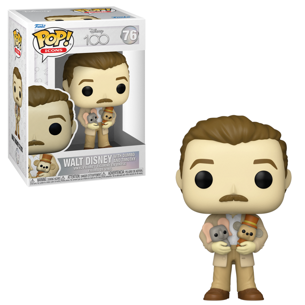 Φιγούρα Funko POP!Icons:Disney 100 - Walt Disney with Dumbo and Timothy #76