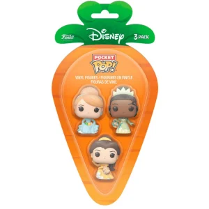 Φιγούρδες Funko Pop! Funko Carrot Pocket Pop! Disney Princess Cinderella, Tiana, Bella (76443)