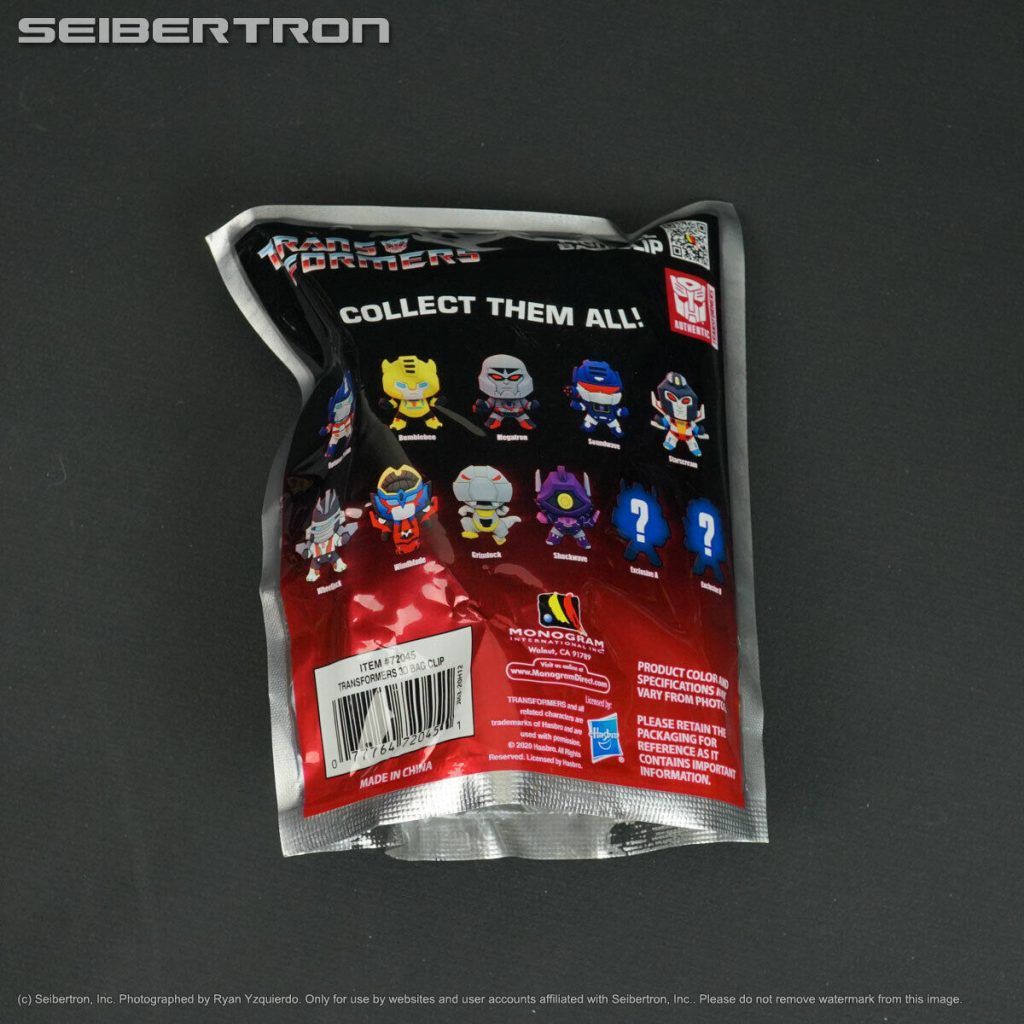 Transformers 3D Foam Bag Clip in Blind Bag Mystery Box