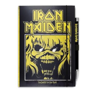 Iron Maiden Premium Notebook DIN A5 The Beast on the Road σκληρό εξώφυλλο, 192 σελίδες με επένδυση, με στυλό