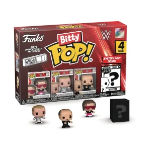 Φιγούρες Funko Bitty Pop! :WWE - BRET HIT MAN HART, SHAWN MICHAELS, MEAN GENE OKERLUND AND CHASE Mystery 4-Pack