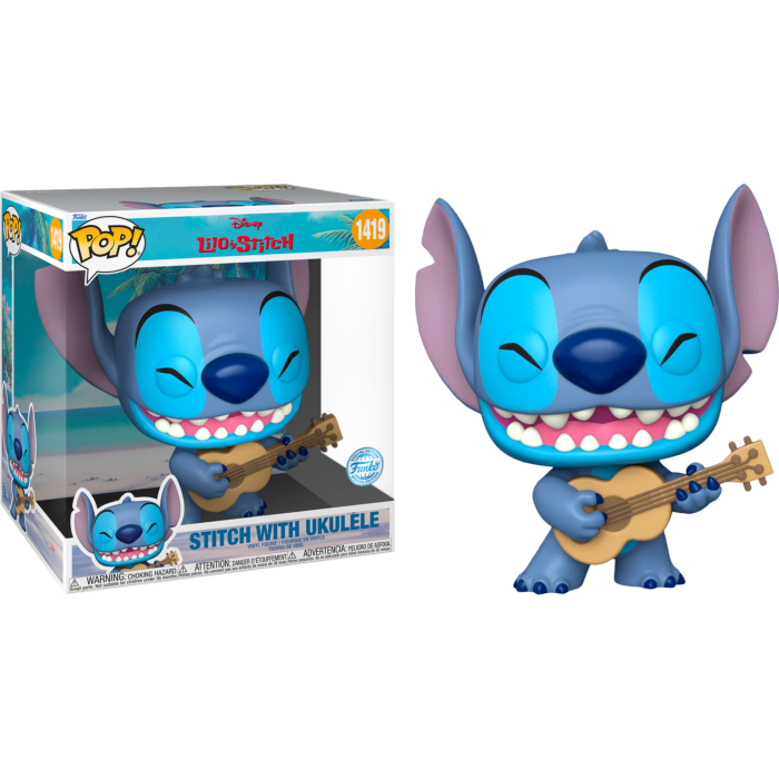 Φιγούρα Funko Pop!Jumbo Sized Disney: Lilo & Stitch – Stitch with Ukelele 10