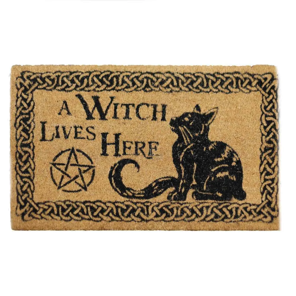 Πατάκι Εισόδου A Witch Lives Here Doormat 45x75cm