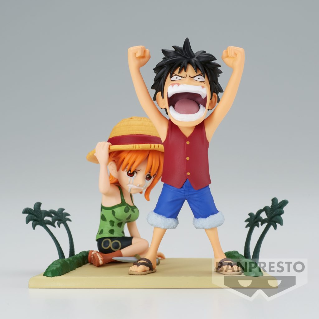 Banpresto : One Piece - Monkey D Luffy & Nami World Collectible Log Stories Prize Figure