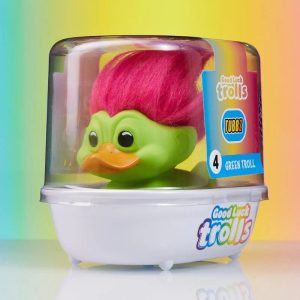 Tubbz Trolls First Edition - Green (Pink Hair) #4 Bath Duck Figure (10cm)