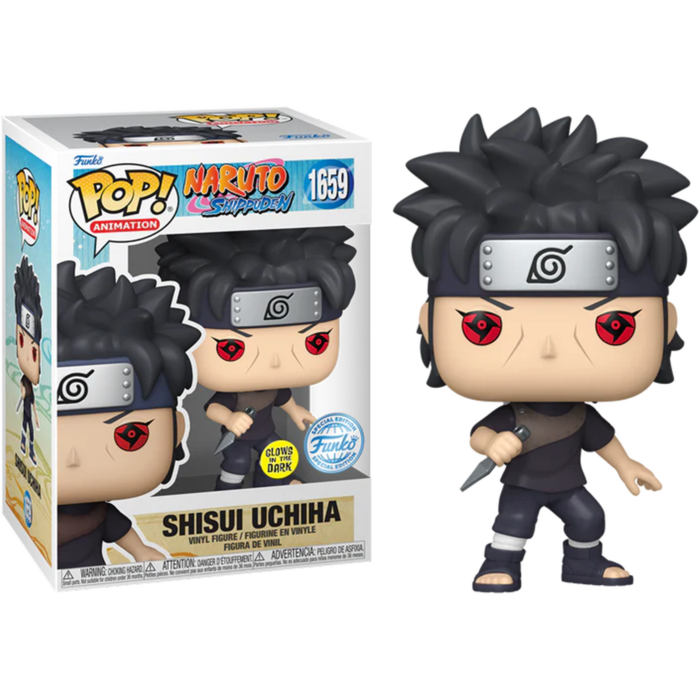 Φιγούρα Funko POP! Animation: Naruto Shippuden - Shisui Uchiha with Kunai-GITD-Special Edition Sticker #1659