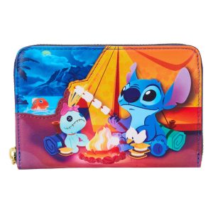 Loungefly - Disney Wallet Lilo and Stitch Camping Cuties