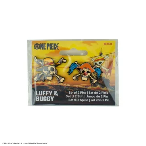 Netflix's One Piece (2023) - Set of 2 Luffy & Buggy Pins