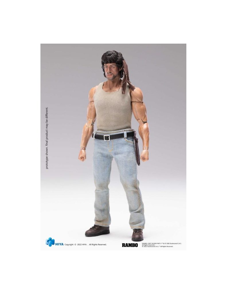 Hiya Toys:First Blood Exquisite Super Actionfigur 1/12 John Rambo 16 cm
