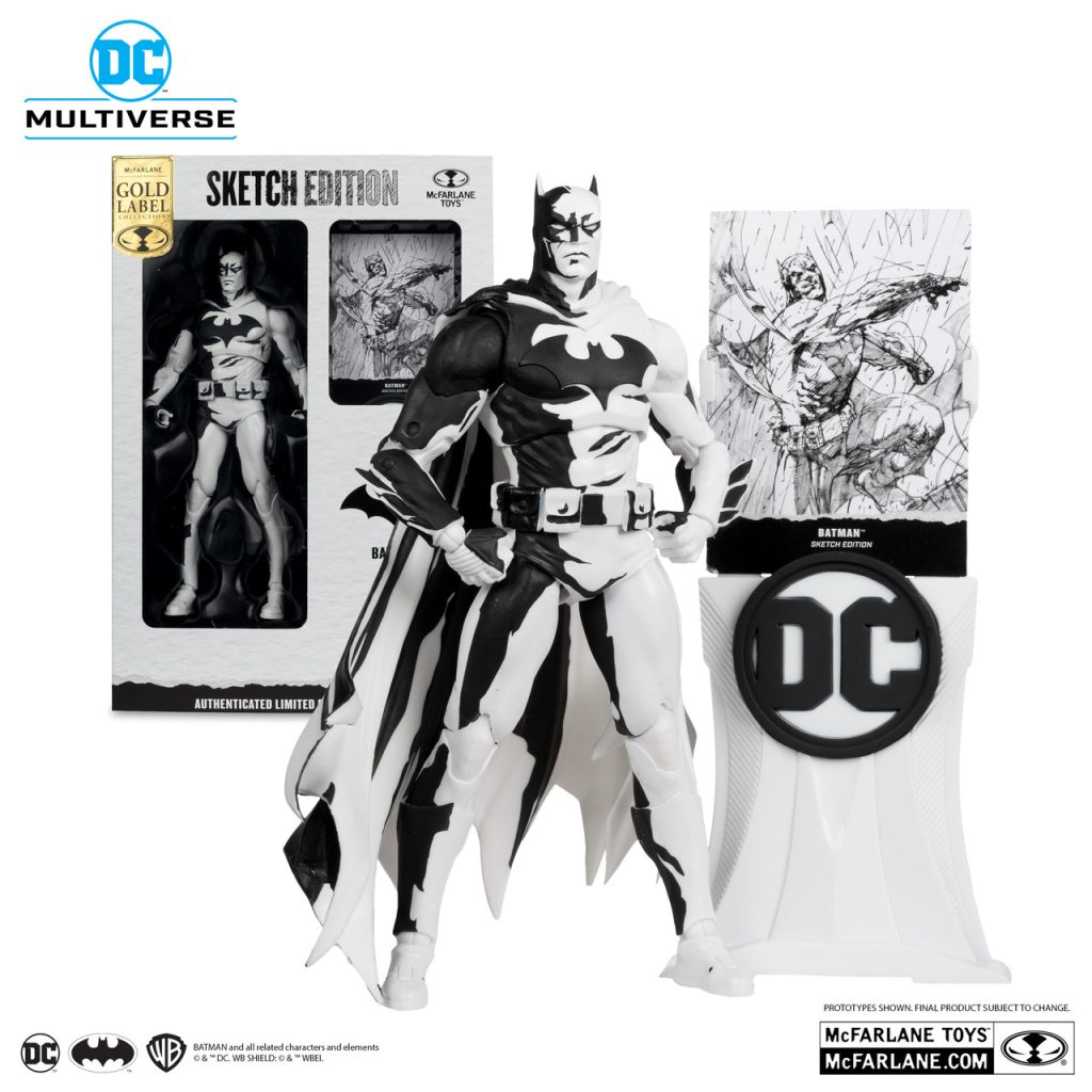 McFarlane Toys DC Multiverse Gold Label Collection:Batman Action Figure [Sketch Edition, Hush]