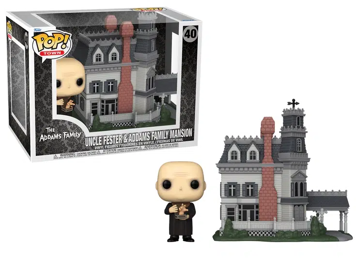 Φιγούρα Funko POP!Television-Town: The Addams Family – Uncle Fester & Addams Family Mansion #40
