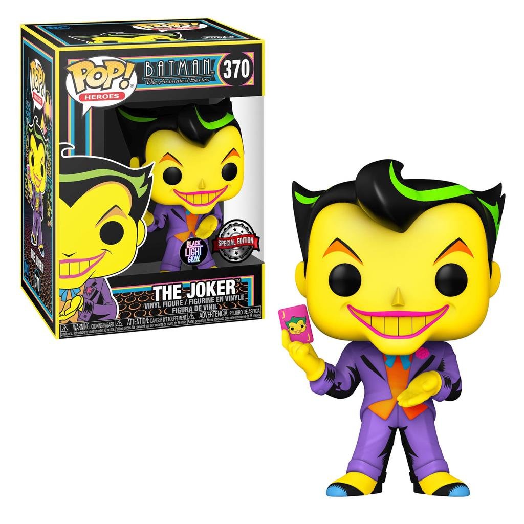 Φιγούρα Funko POP! DC Heroes - The Joker (Black Light) #370 (Exclusive)