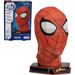Spin Master Marvel: 4D Build - Spider-Man 3D Cardstock Puzzle Model Kit