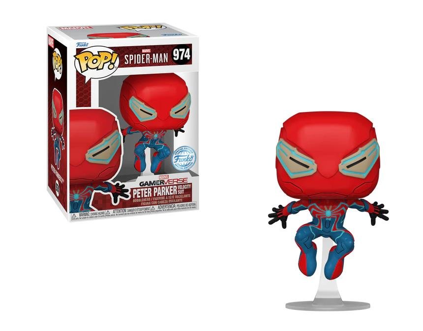 Φιγούρα Funko POP! Marvel: Spider-Man 2 - Peter Parker (Velocity Suit) #974 (Exclusive)