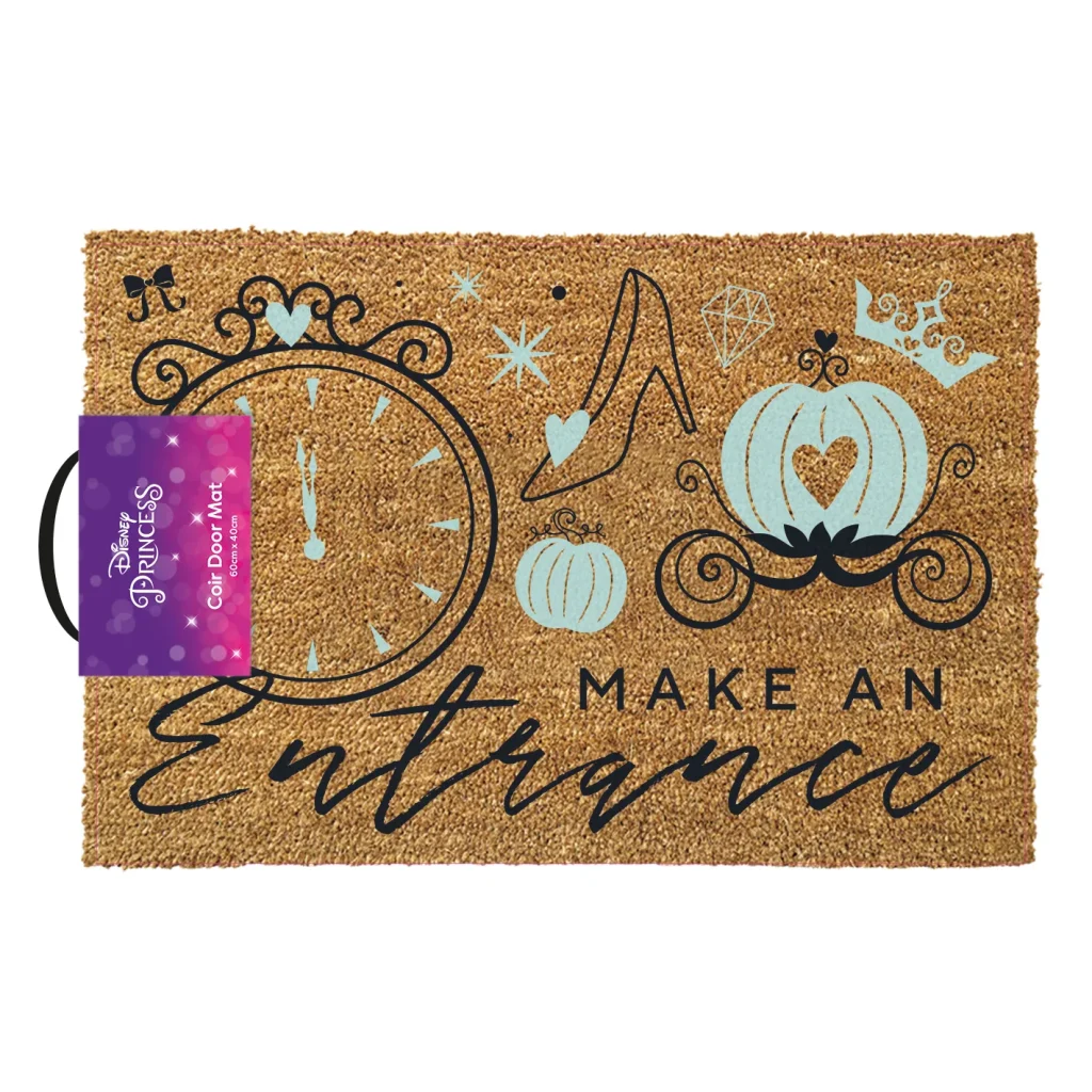 Disney Doormat CINDERELLA MAKE AN ENTRANCE – A Royal Welcome 40 X 60 Cm