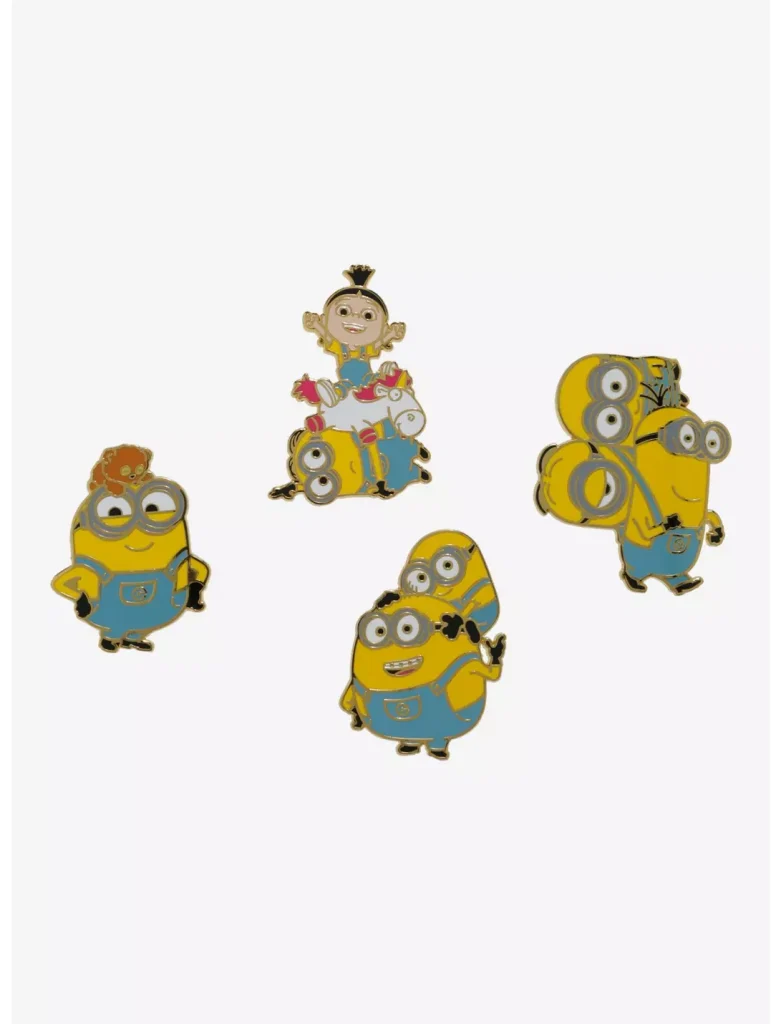 Loungefly x Despicable Me Minions 4-Piece Pin Set