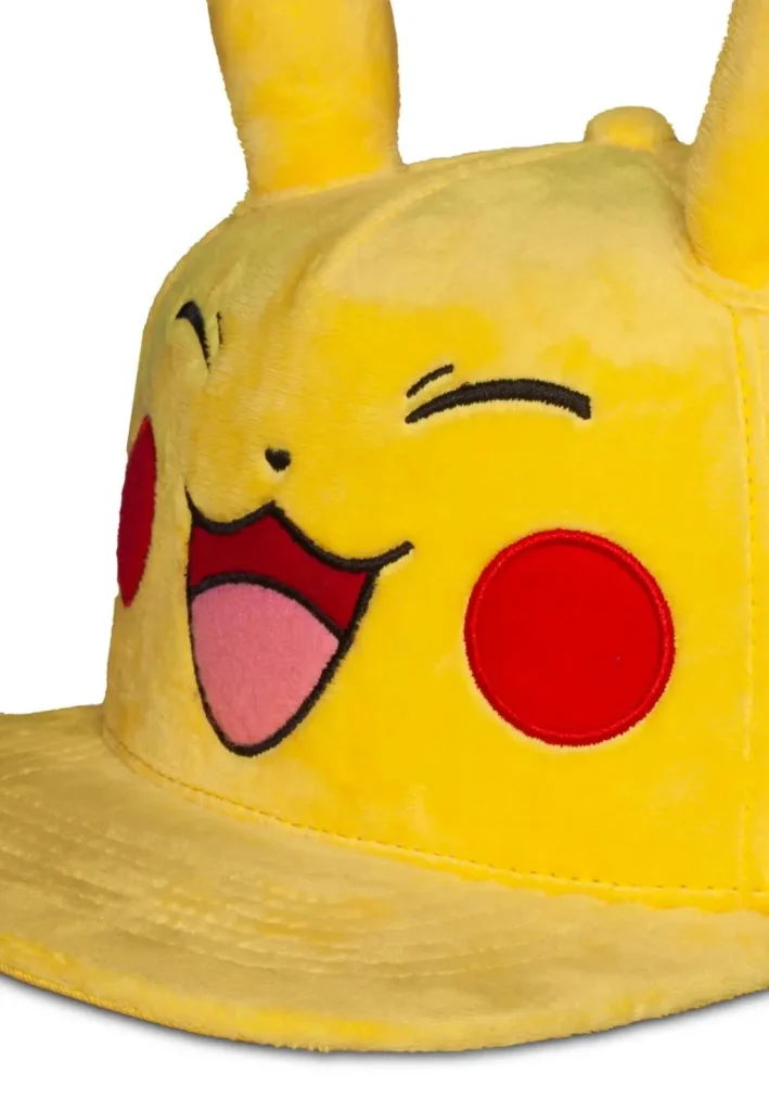 Pikachu Extremely Happy - Plush Premium Snapback