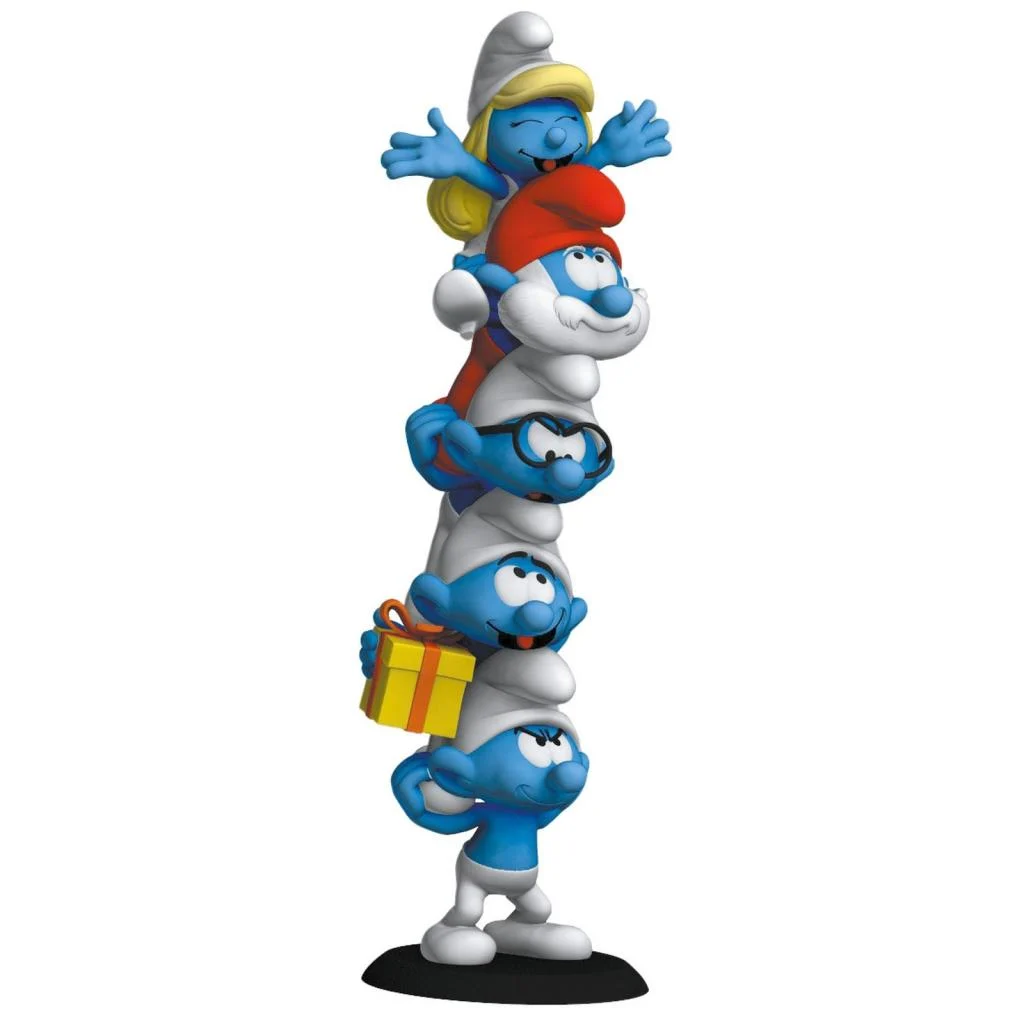 The smurfs- Column of Smurfs - Statue 50cm