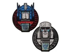 Fanattik Transformers 40th Anniversary Optimus Prime and Megatron Pin Badge Set