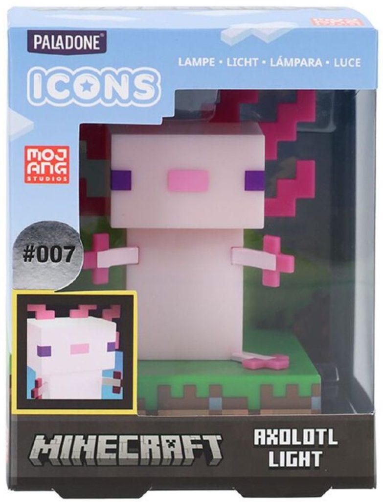 Φωτιστικό Minecraft - Icons Axolotl 10 cm