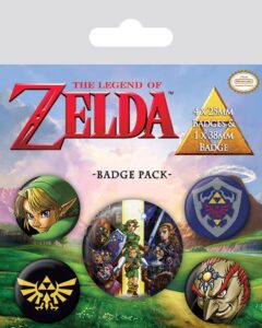 ZELDA - Pack 5 Badges - The Legend of Zelda