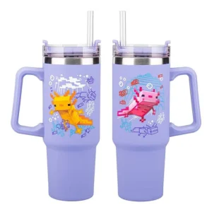 Paladone: Minecraft – Purple 900ml Multiway Travel Cup Straw