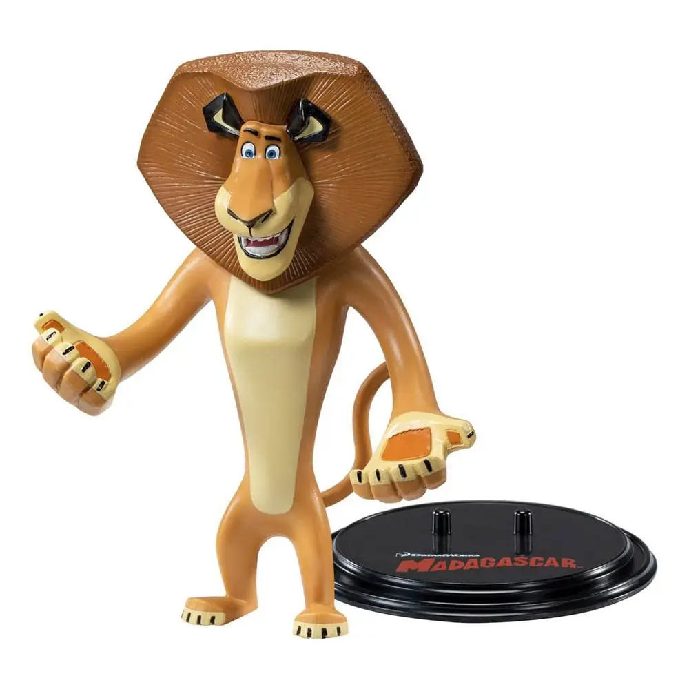 The Noble Collection Animation: Madagascar - Alex (Bendyfigs) Φιγούρα 15 εκ