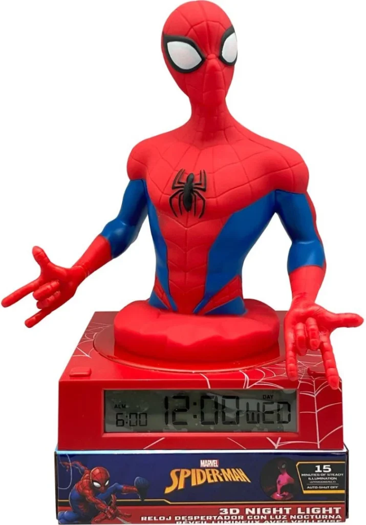 Marvel: Spiderman 3D Lamp With Alarm Clock