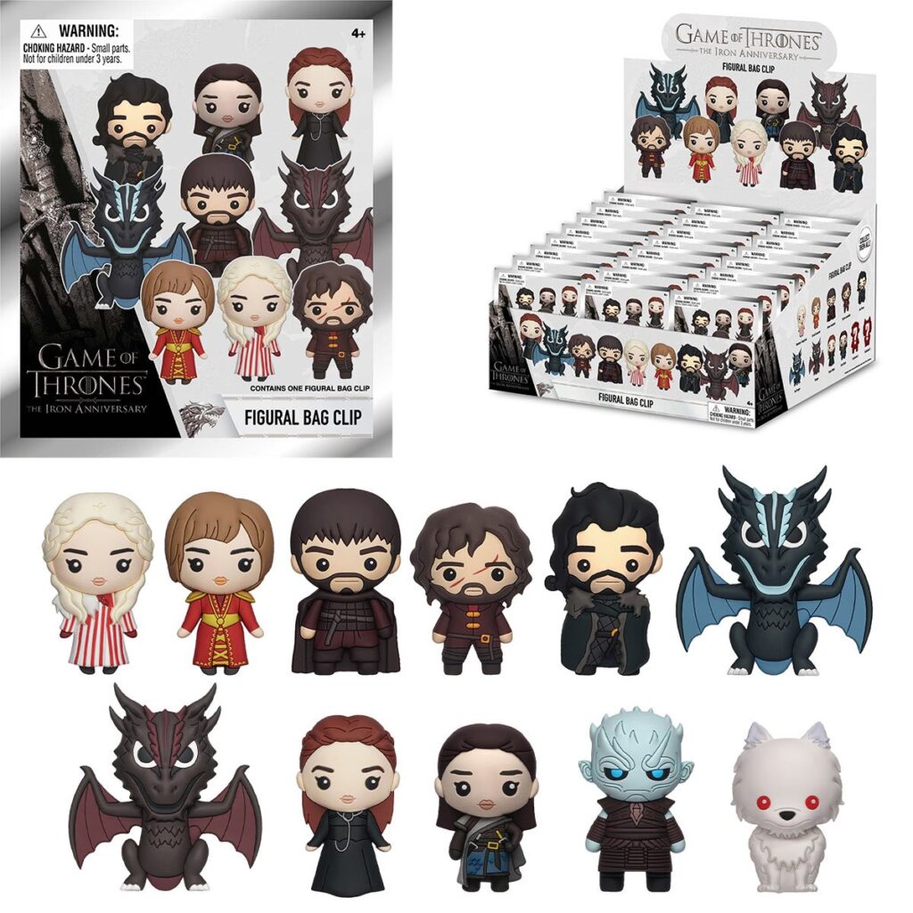 Monogram Φιγούρα μπρελόκ: Game of Thrones 3D Foam Bag Clip - Random Pack