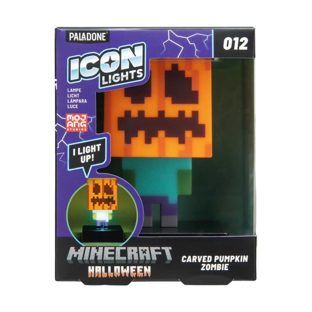 Φωτιστικό Games: Minecraft - Carved Pumpkin Zombie-Halloween - Icons 11 cm