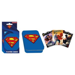 DC Comics - superman playing cards (embossed tin gift box packaging)