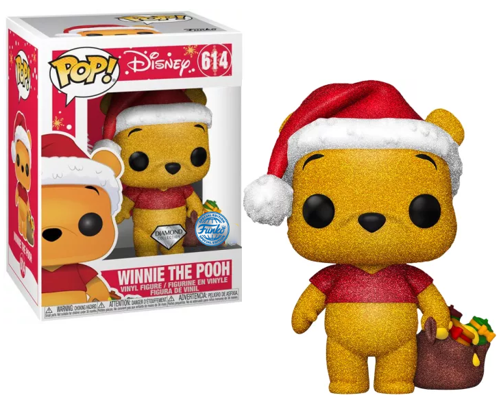 Funko Pop! Disney: Winnie the Pooh - Holiday Winnie-Special Edition-Diamond Collection #614