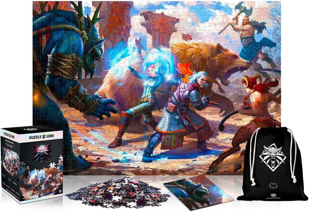 The Witcher III: Wild Hunt Gaming Puzzle Geralt & Triss in Battle (1000 pieces)