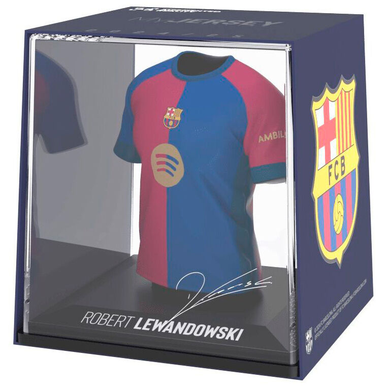 My Jersey - Robert Lewandowski (Barcelona Home 2024/25) Υπογεγραμμένη Ρέπλικα Jersey (9cm)