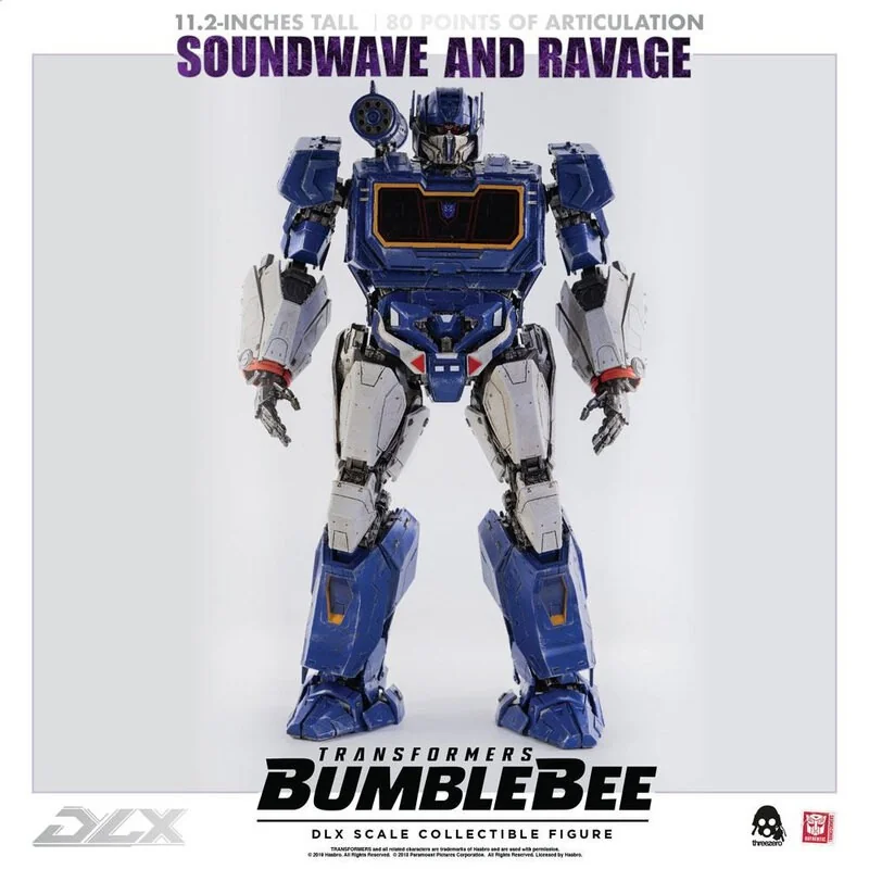 Transformers Bumblebee DLX Action Figure 2-Pack 1/6 Soundwave & Ravage 28 cm