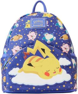 Loungefly Sleeping Pikachu and Friends Mini Backpack