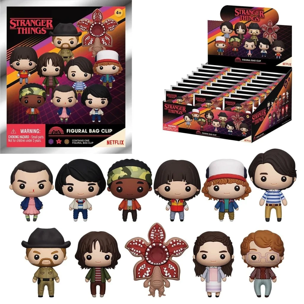 3D Figural Foam Bag Clip Stranger Things Mystery Pack - 1 RANDOM Figure