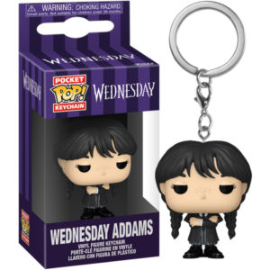 Wednesday (2022) - Wednesday Addams (Black Coat) Pocket Pop! Keychain