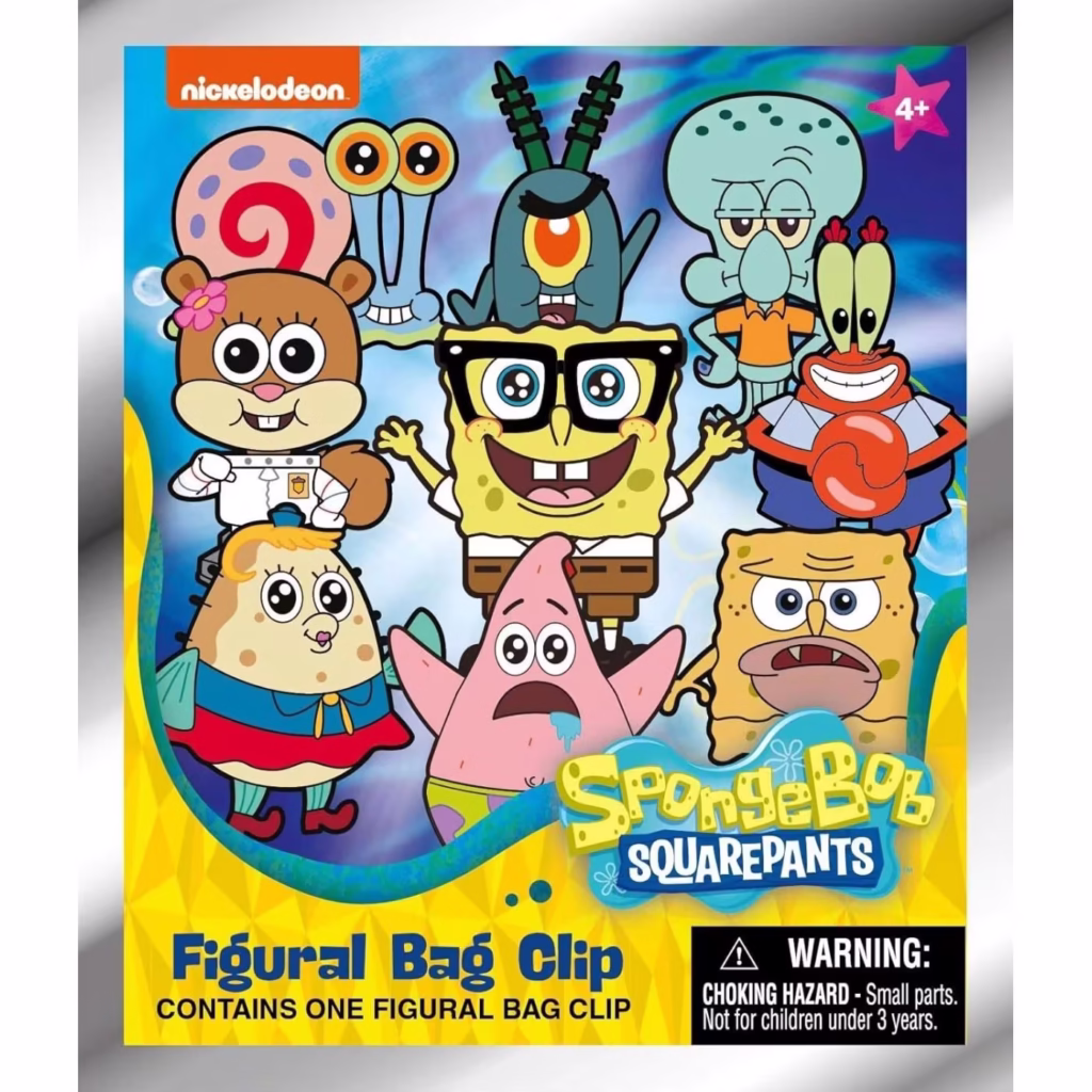 Monogram Nickelodeon: Spongebob Squarepants 3D Foam Bag Clips Figures (Blind Bag/Random)