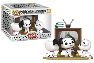 Φιγούρα Funko POP! Moment:Disney 101 Dalmatians - Rolly, Patch, & Lucky with TV #1664