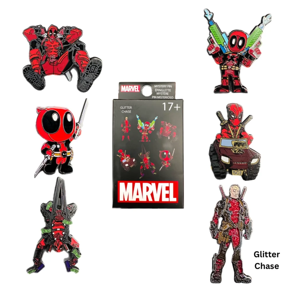 Loungefly Deadpool Enamel Pins Blind Box