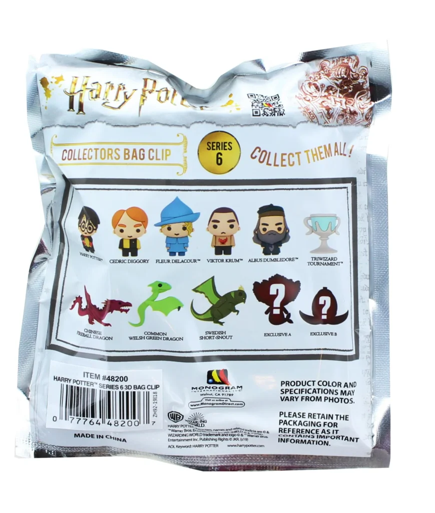 Monogram Φιγούρα μπρελόκ: Harry Potter (Series6) 3D Foam Bag Clip - Random Pack