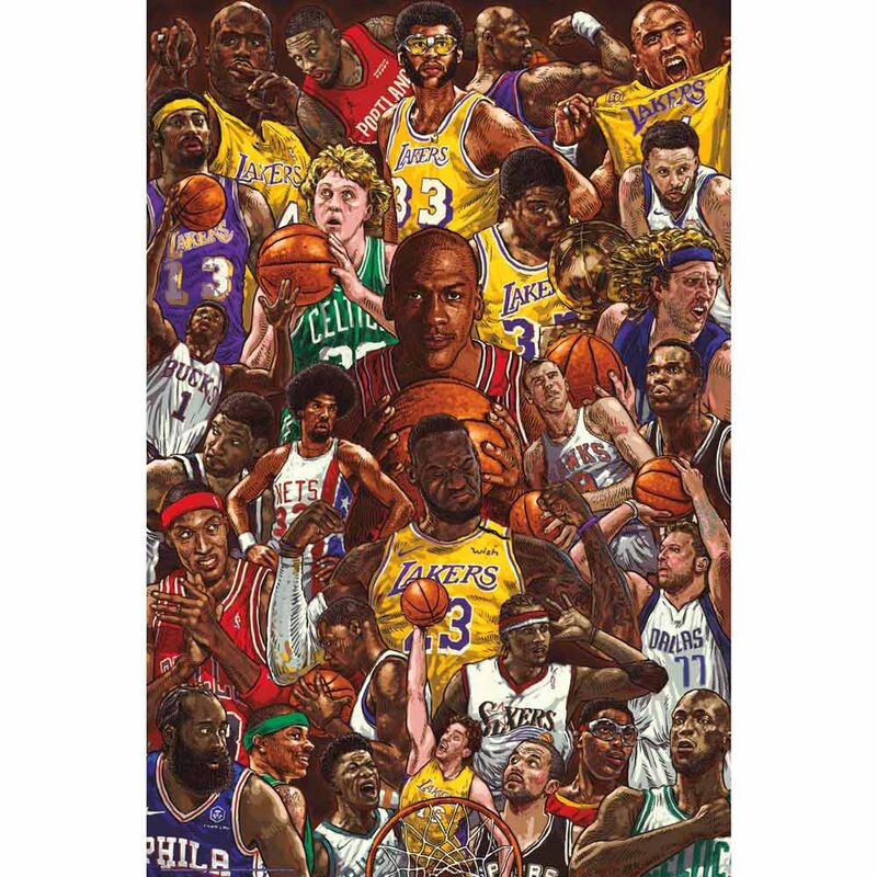 Basketball Superstars poster 91,5x61cm.