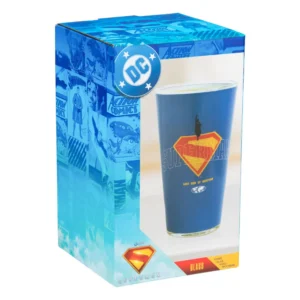 Paladone:DC Comics Superman Glass Μπλε Ποτήρι Νερού 400ml