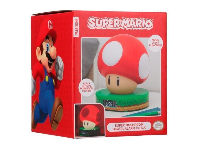 Paladone - Nintendo Super Mario Bros - Super Mario - Mushroom Light/Alarm Clock